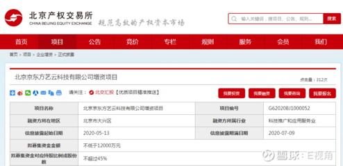 京東方旗下科技公司增資項目掛牌北交所，聚焦計算機軟硬件及輔助設備領域